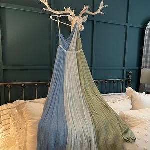 BCBGMaxazria Blue & Green Gown